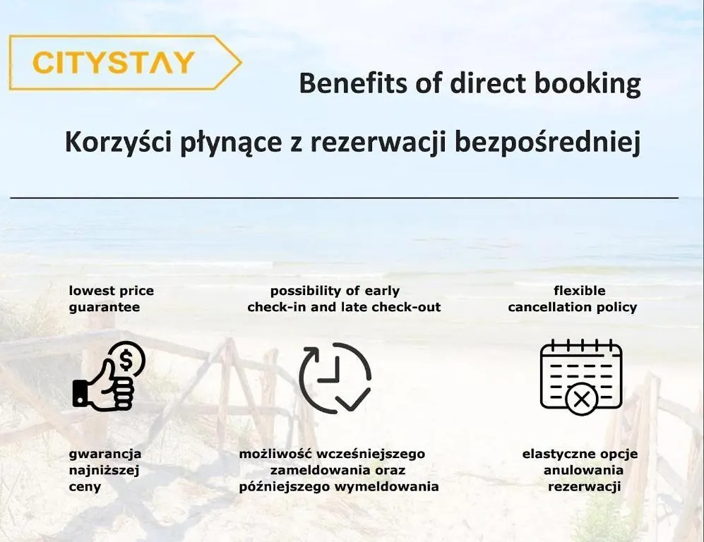 Citystay Apartament Modern 5 Min Plaza! Sopot